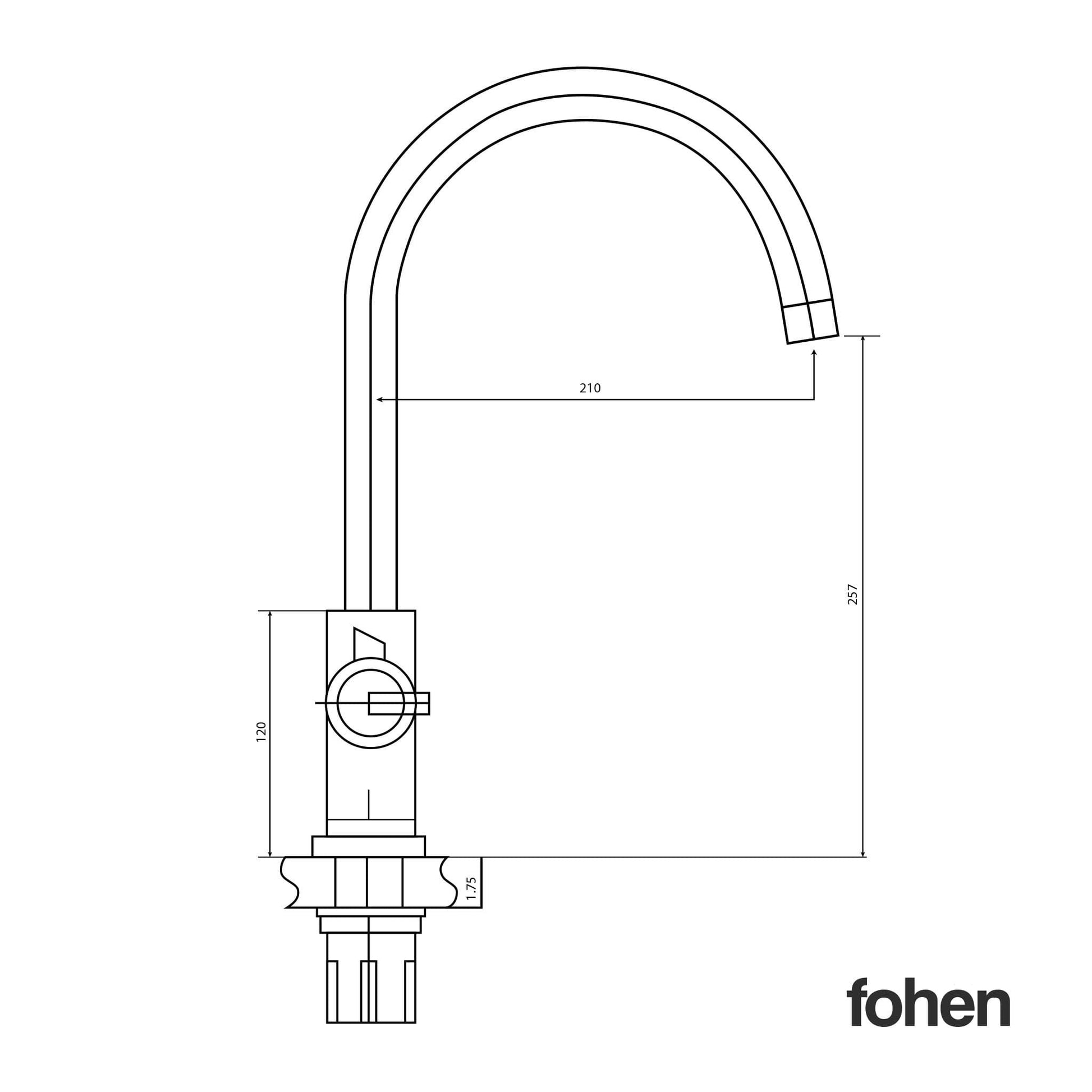 Fohen Furnas Brushed Copper Tap | Taps | Celtic Water Solutions