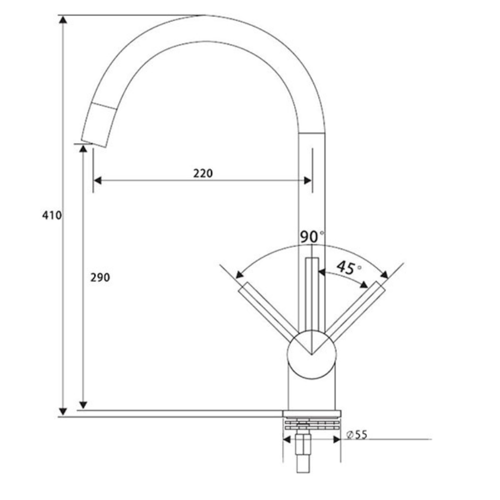 Ares Metal-Free Tap (Inox) | Taps | Celtic Water Solutions