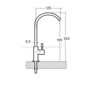 Mini Robin Tap (Brushed Steel) | Taps | Celtic Water Solutions
