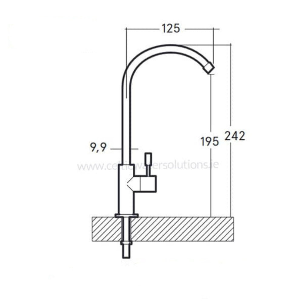 Mini Robin Tap (Brushed Steel) | Taps | Celtic Water Solutions